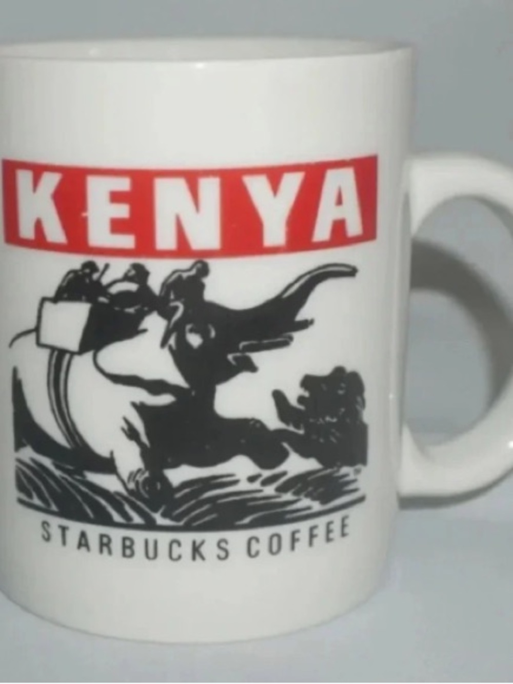 Starbucks Kenya Africa Coffee Mug 12oz Vintage 1980s